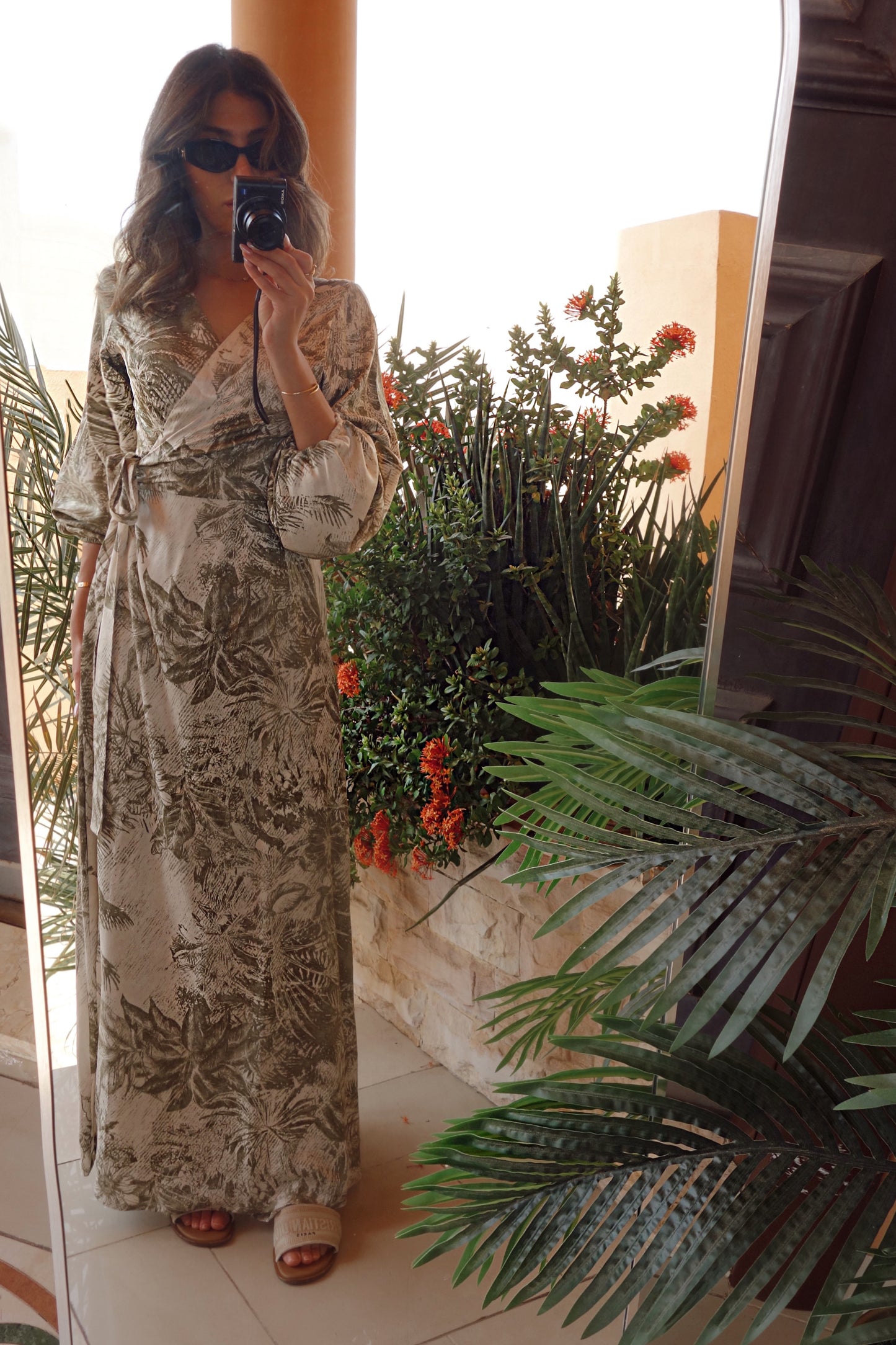 Sage Palma Wrap Dress