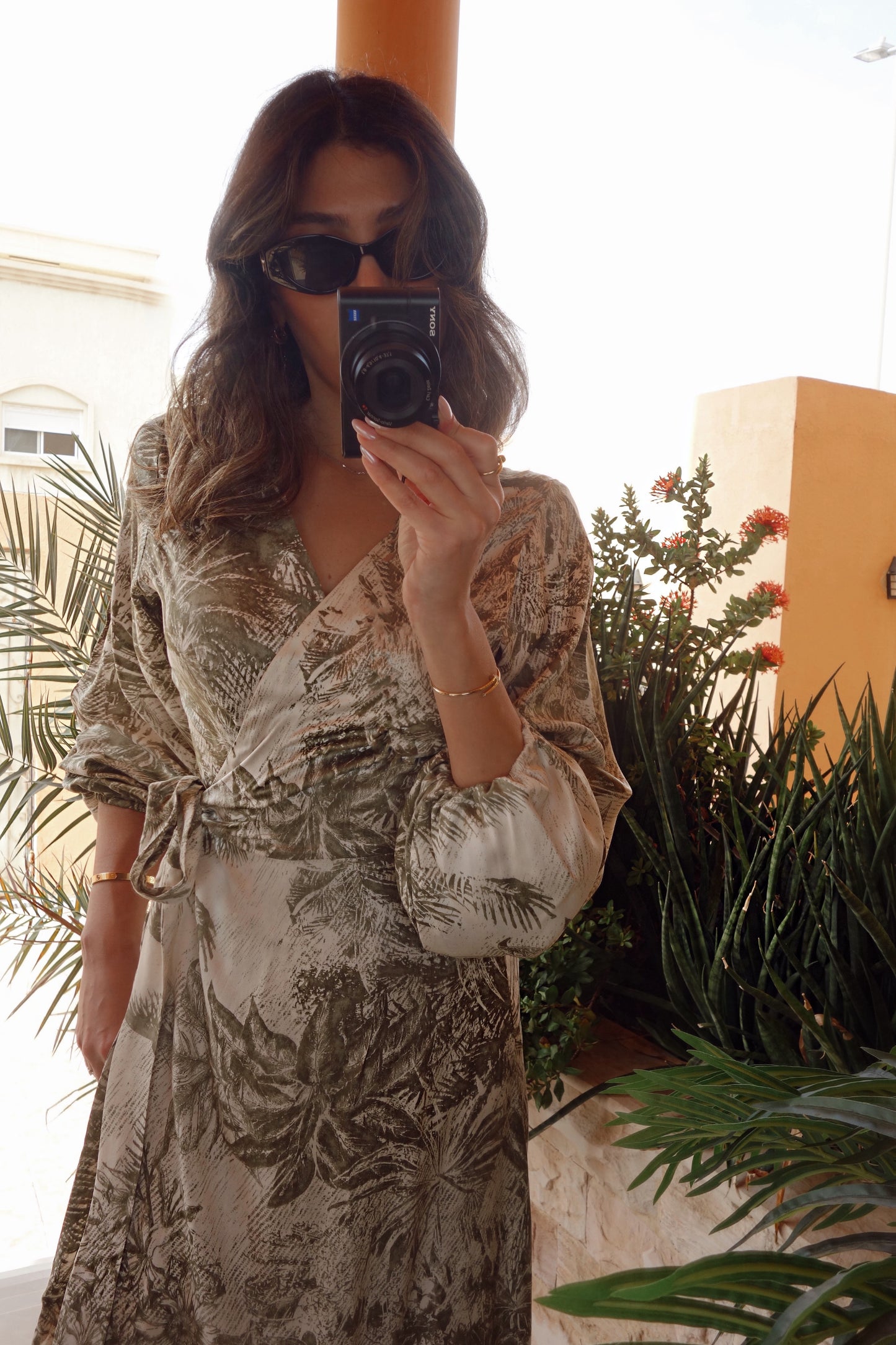 Sage Palma Wrap Dress