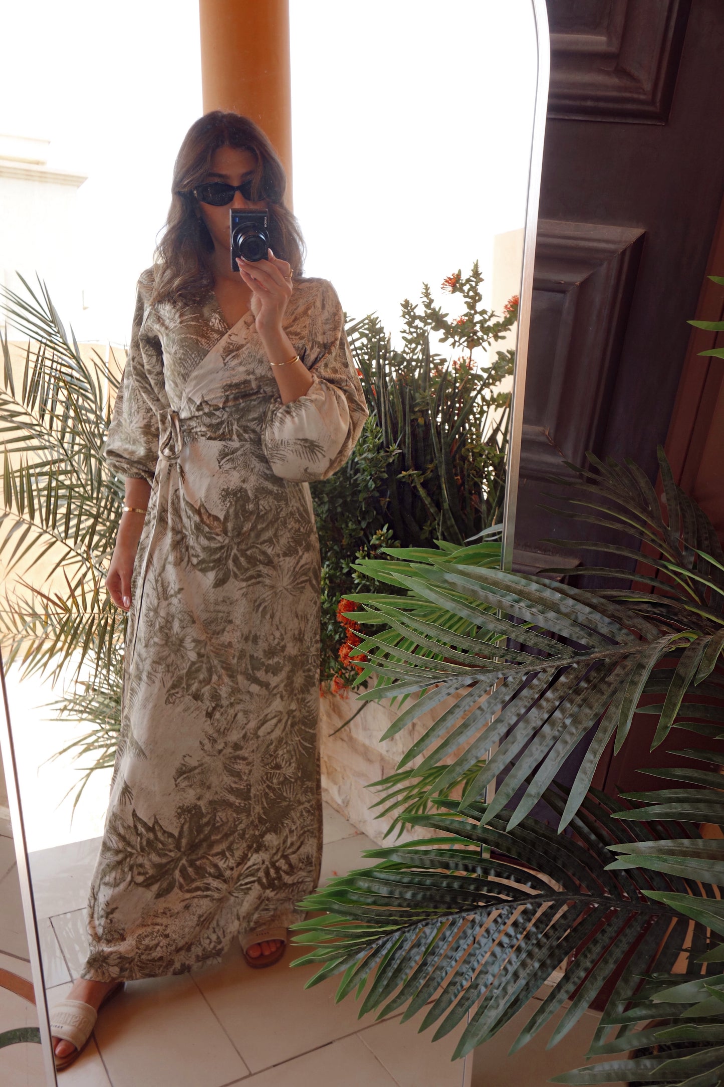Sage Palma Wrap Dress