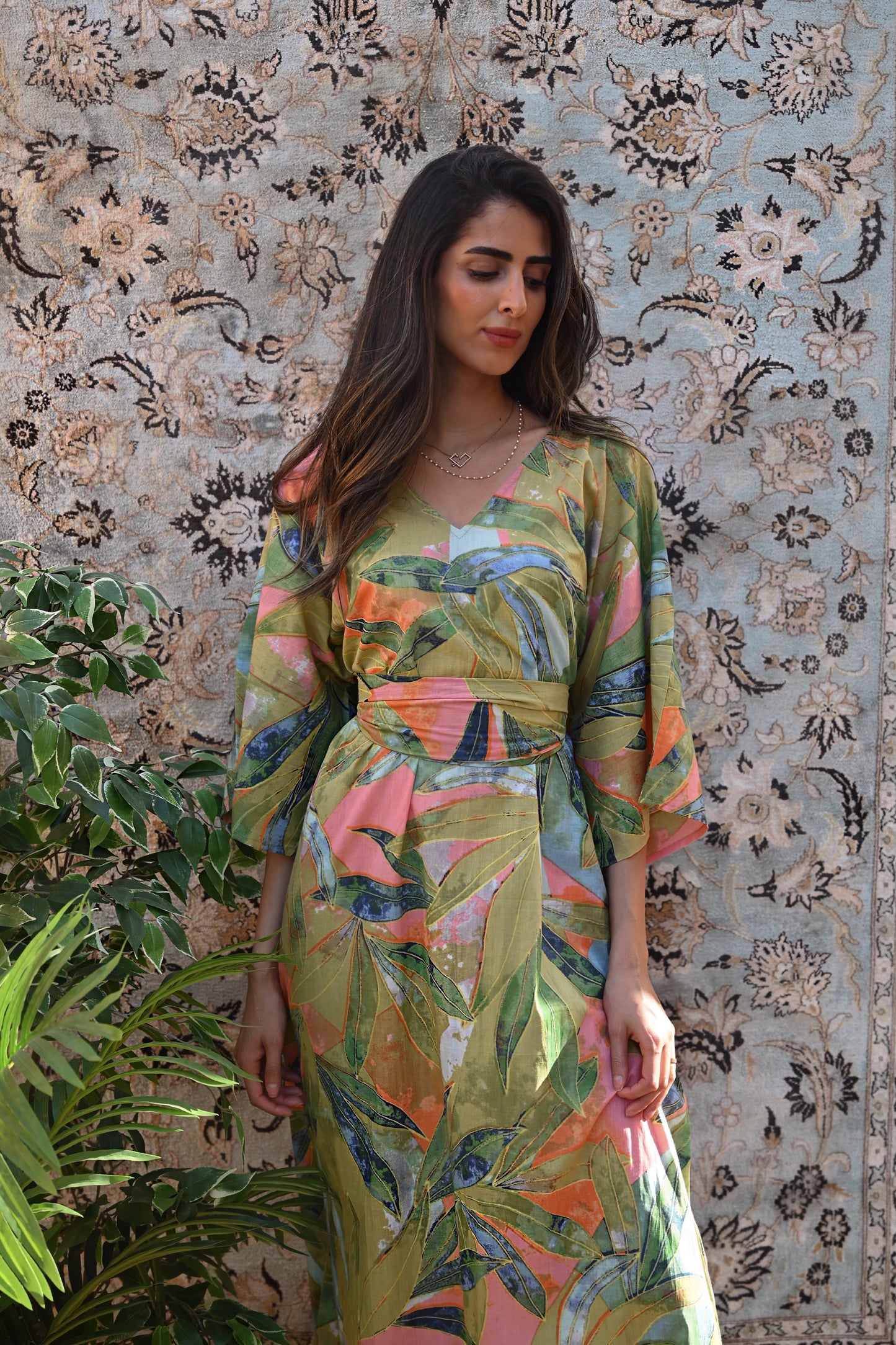 Indigo Jungle Kaftan