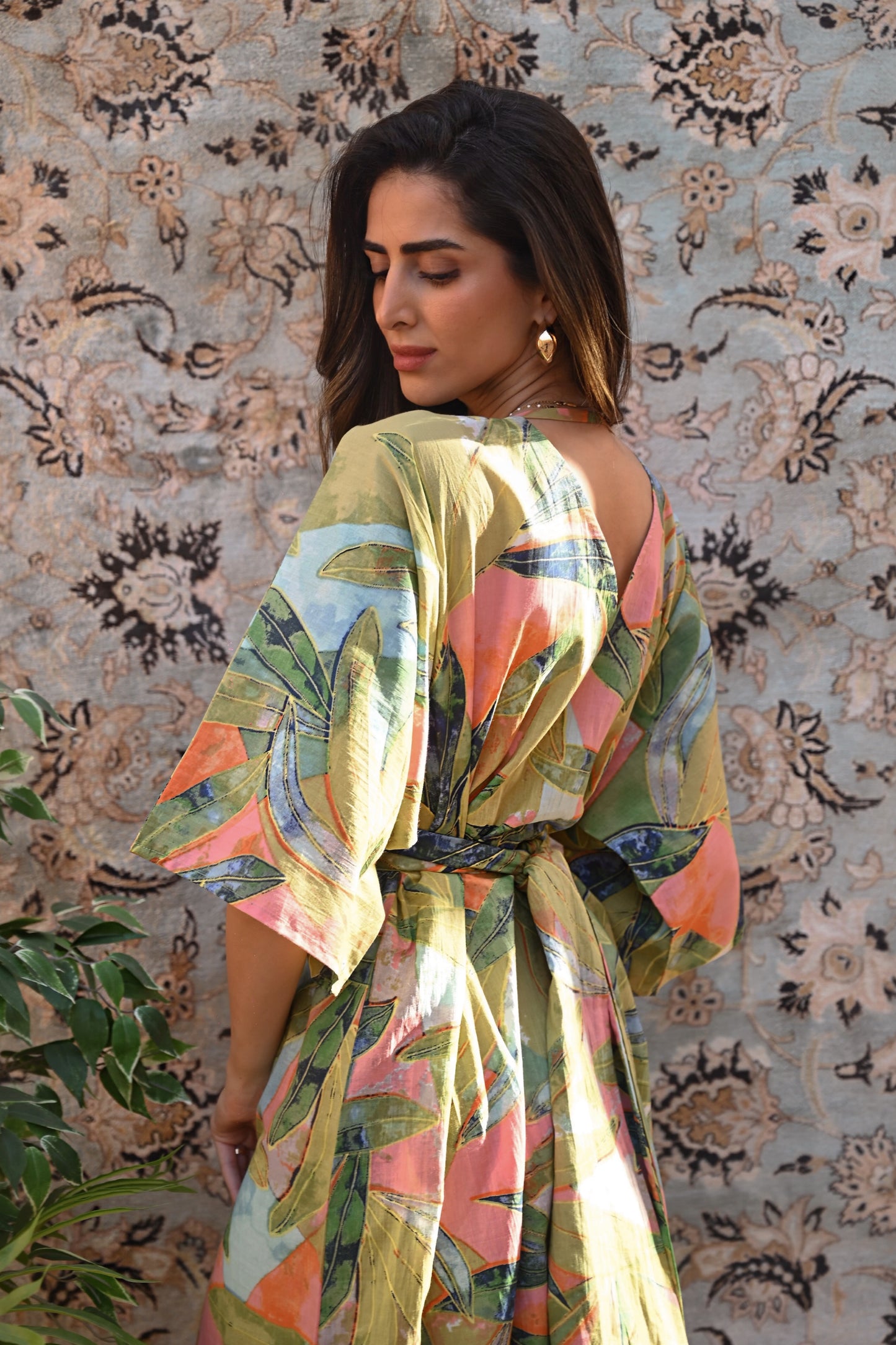 Indigo Jungle Kaftan