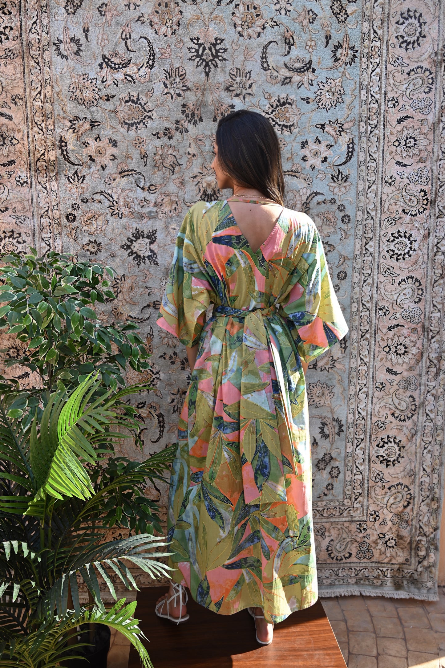 Indigo Jungle Kaftan