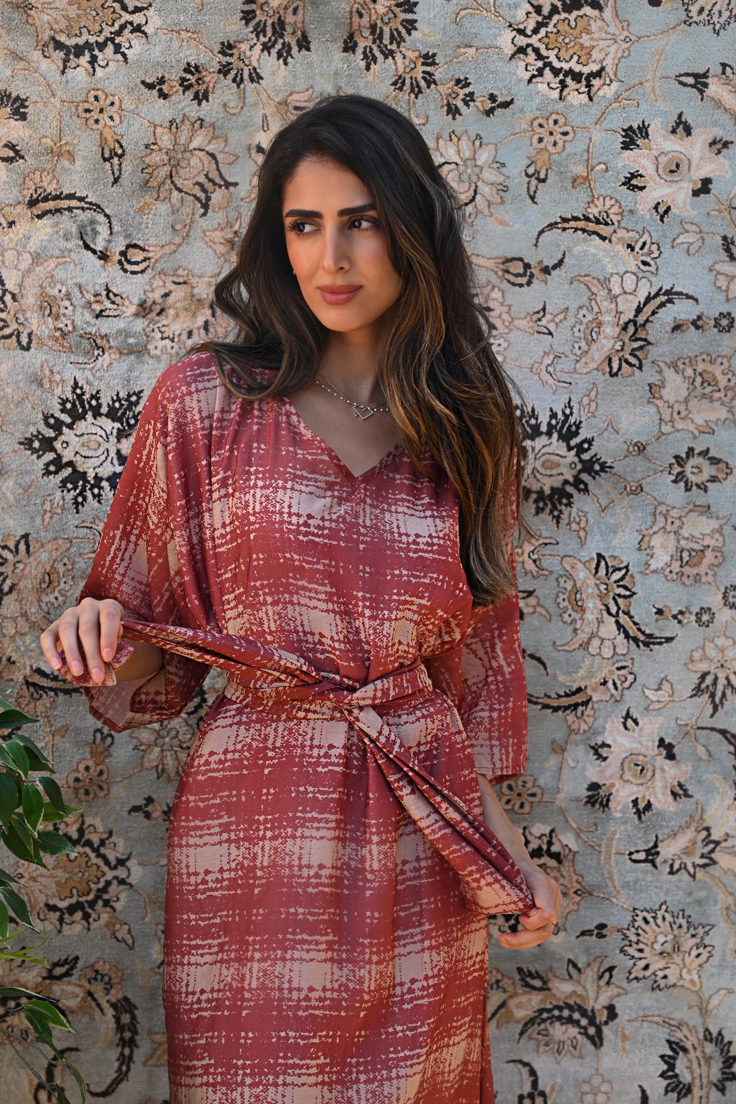 Mila Brick Kaftan