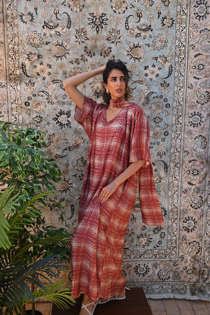 Mila Brick Kaftan