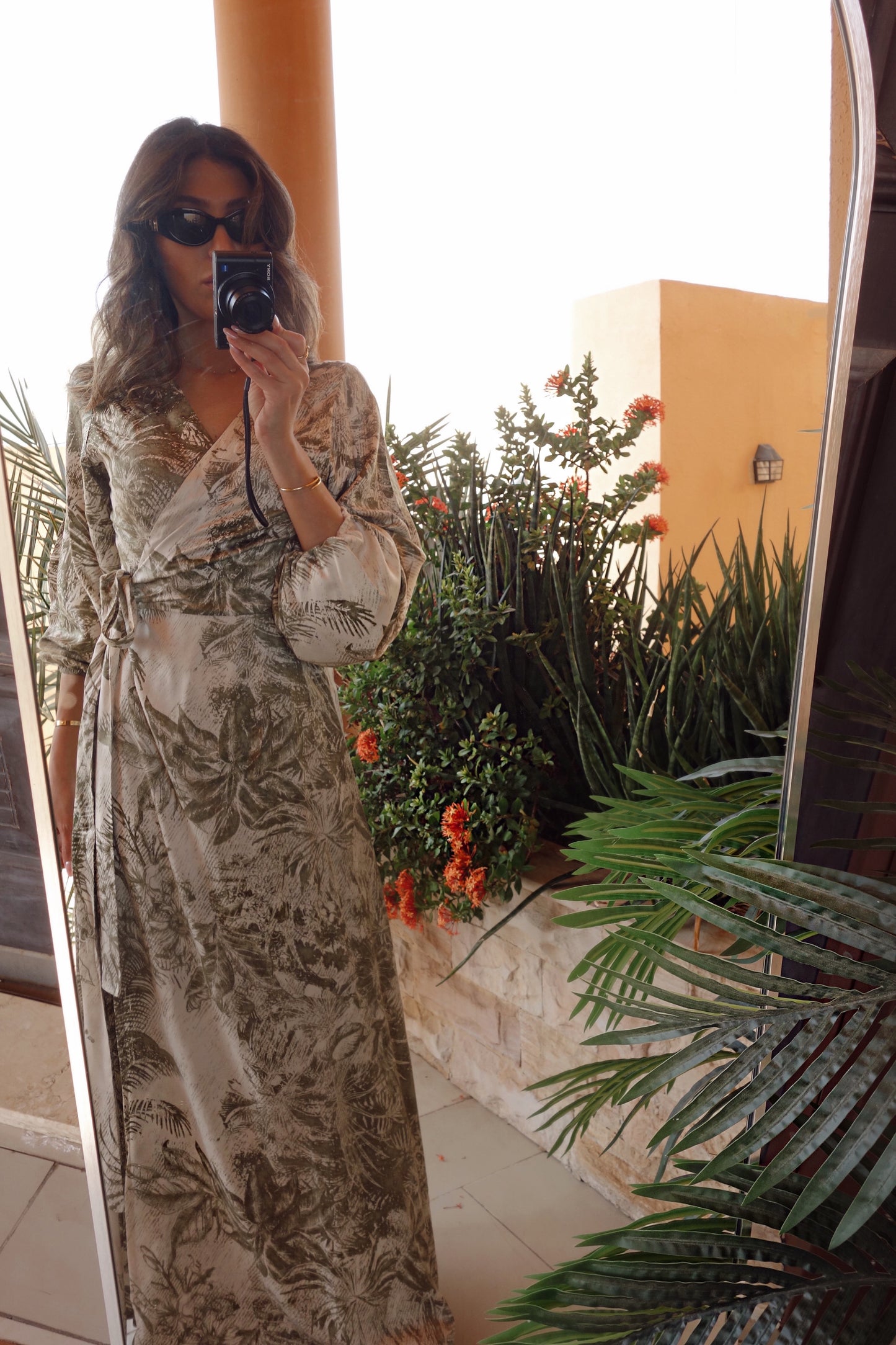 Sage Palma Wrap Dress