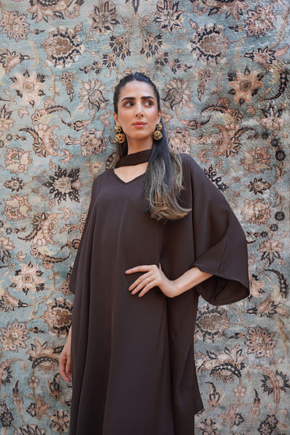 Skye Chocolate Brown Kaftan