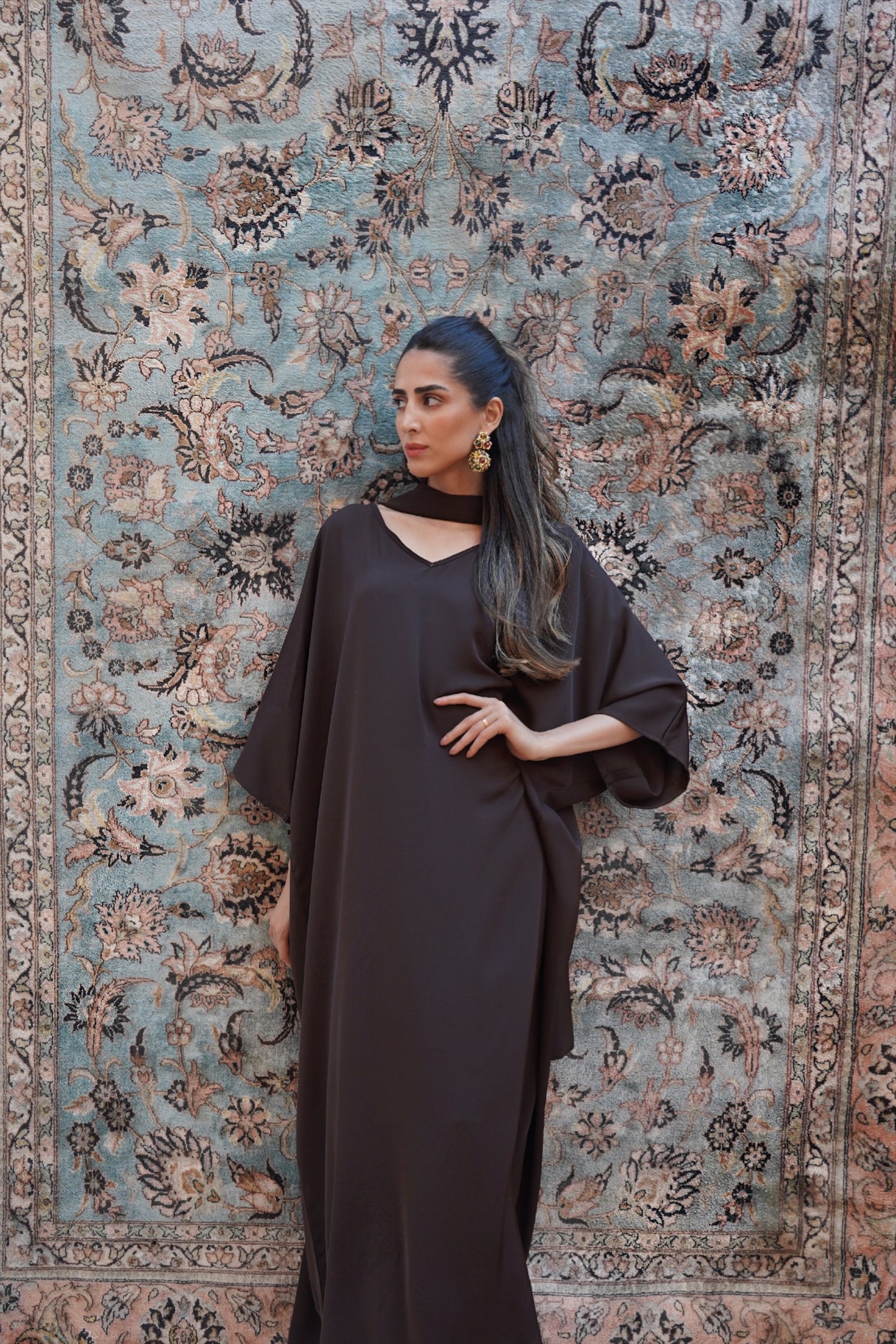 Skye Chocolate Brown Kaftan