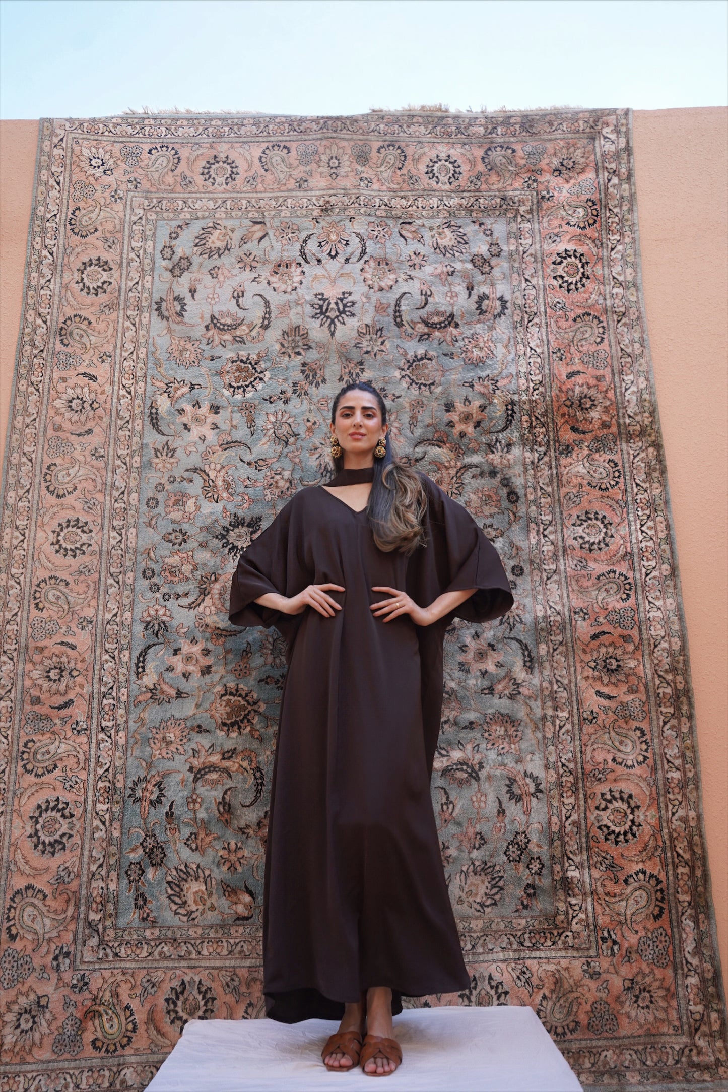 Skye Chocolate Brown Kaftan