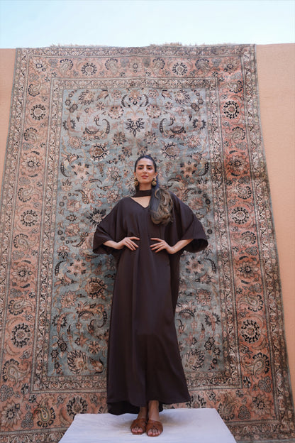 Skye Chocolate Brown Kaftan