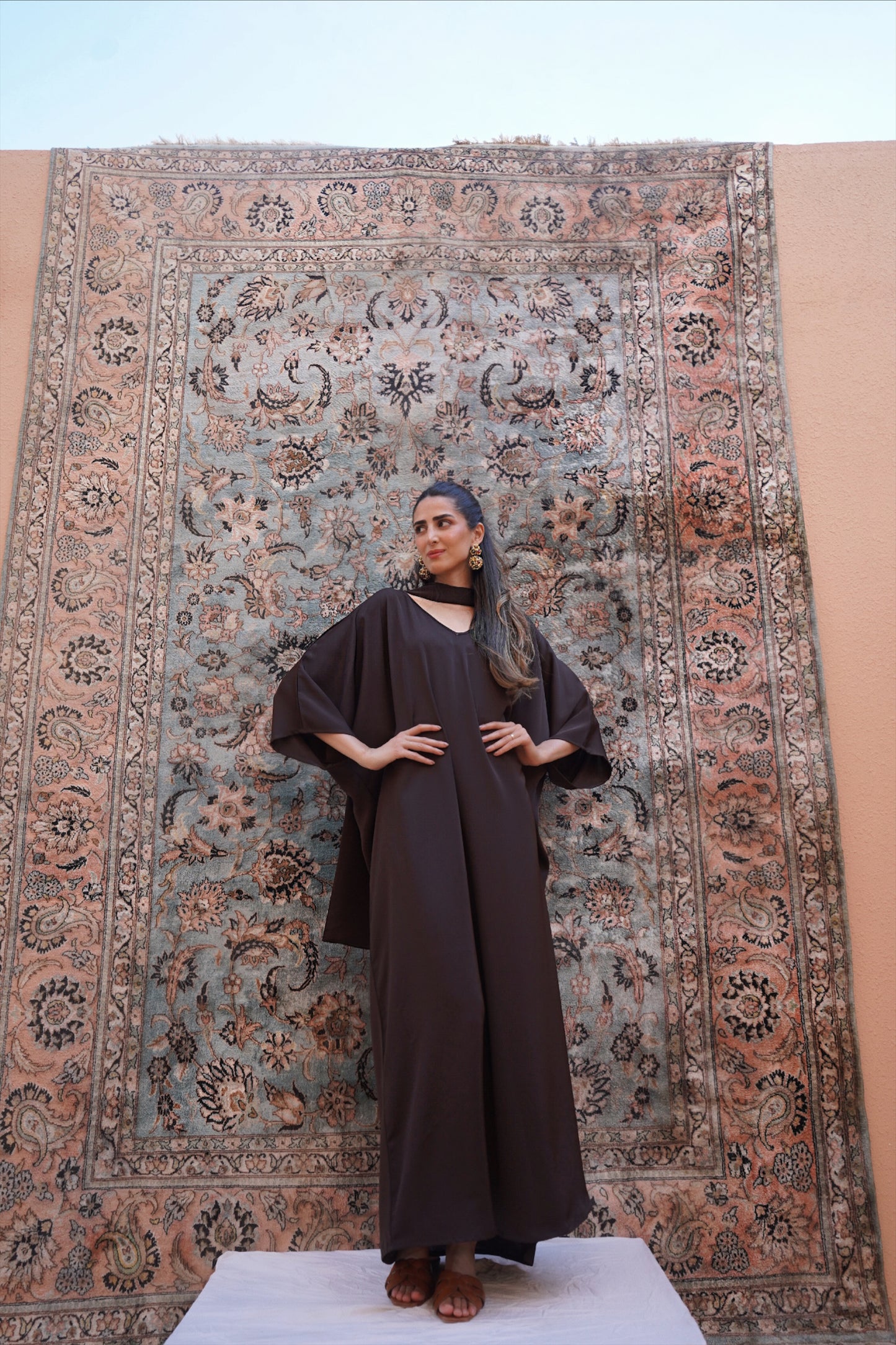 Skye Chocolate Brown Kaftan