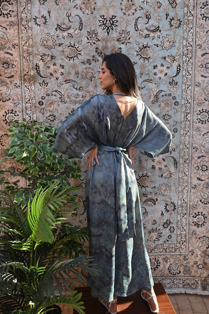 Indigo Malachite Kaftan